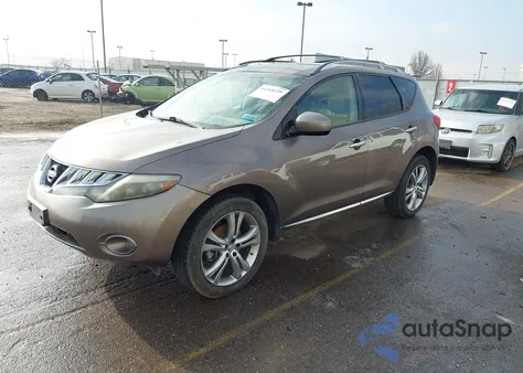 2009 Nissan Murano Le z USA, uszkodzony, nr VIN JN8AZ18W39W129891